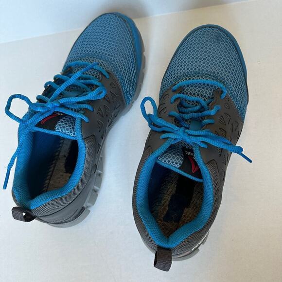 Reebok Blue Gray Cushion Hiking Camping Blokette Comfort Sneaker Men 8 Woman 10 - Picture 6 of 11